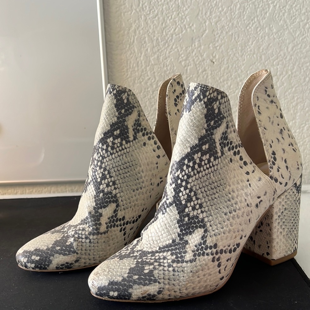 Steve Madden Snakeskin Booties